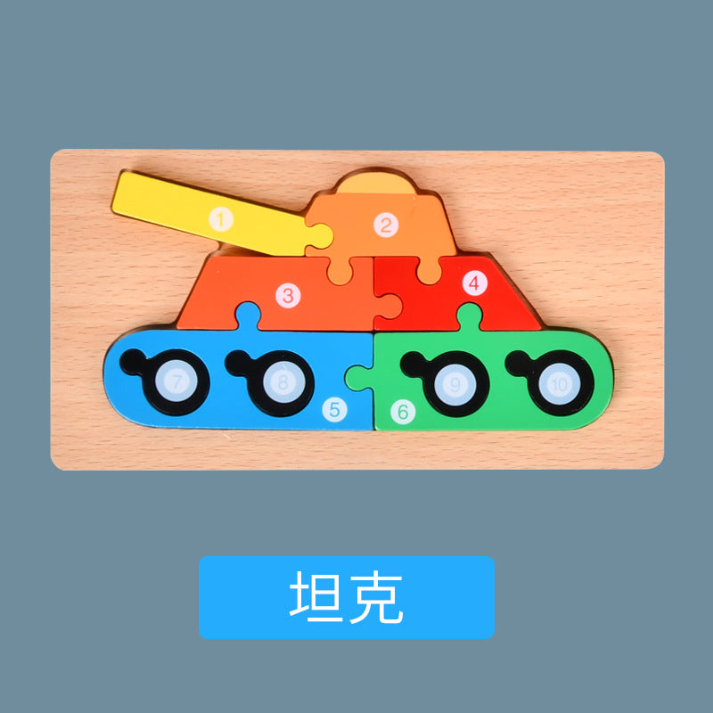 Montessori Wooden Child Puzzles For Kids Toys