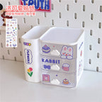 Cute Cloud Desktop Pen Container Storage Box Student Stationery Shelf Organizer Box