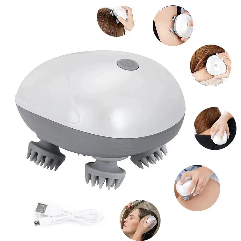 Electric Cat Massager Body Shoulder Leg Arm Neck Deep Tissue Head Scalp Massage