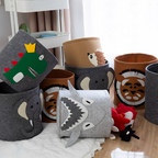 Cartoon Storage Basket Foldable Toys , Cloths Storage bucket