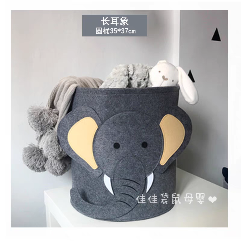 Cartoon Storage Basket Foldable Toys , Cloths Storage bucket
