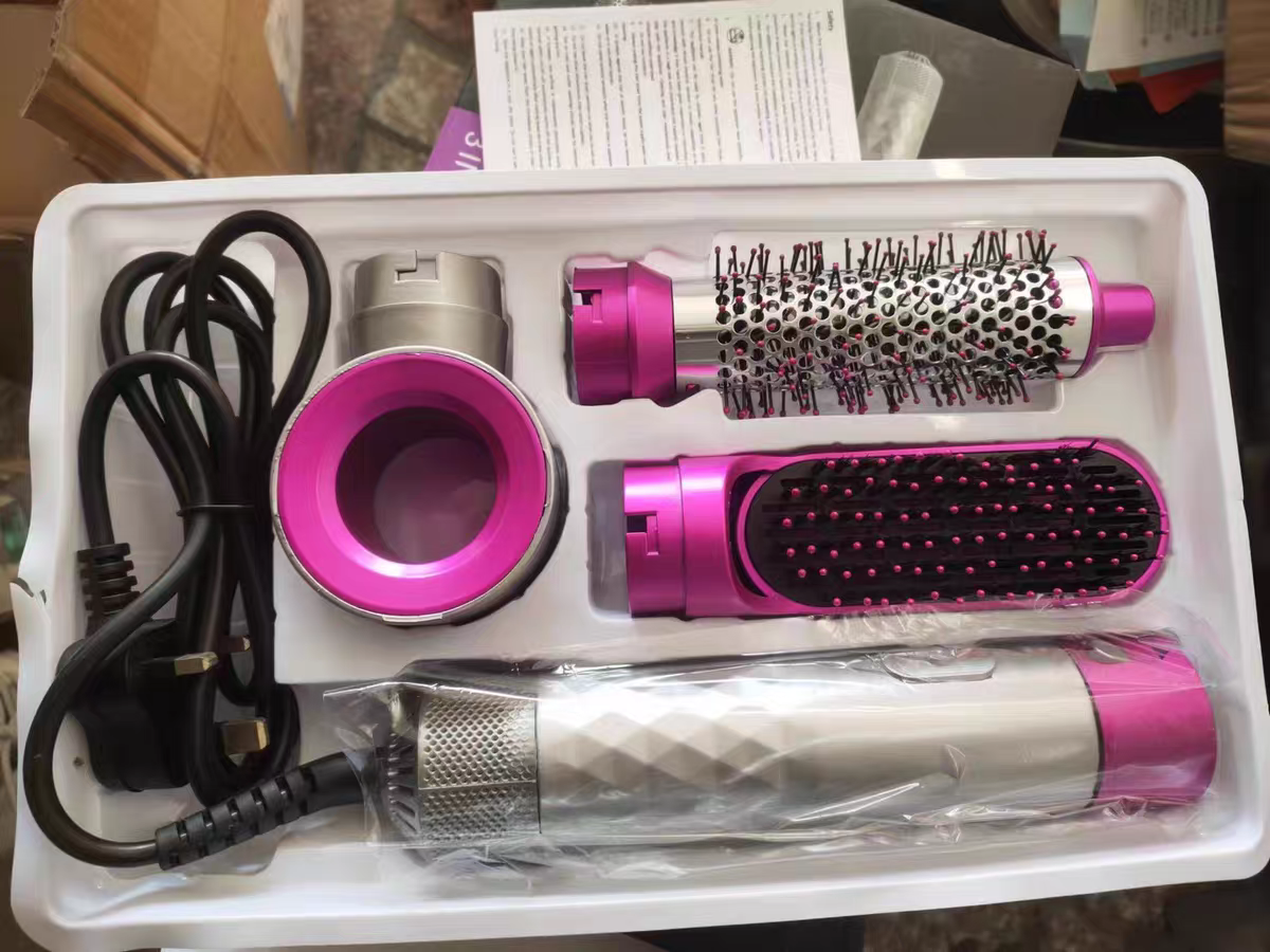 3 in 1 Curling Comb Wand Set with Thermal Brush and Ceramic Curling Irons