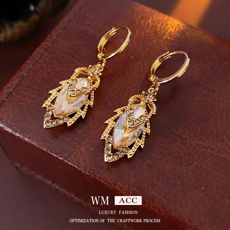 Golden Diamond Earrings