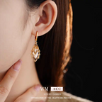 Golden Diamond Earrings