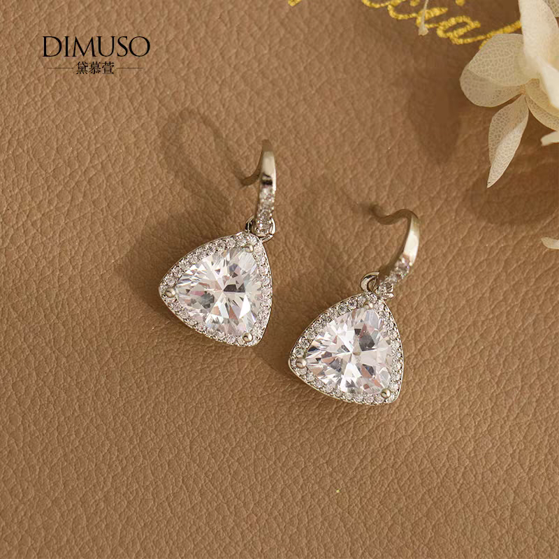Premium Original Triangular Crystal Earrings