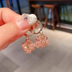 Pink Premium Crystal Box Earrings