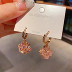 Pink Premium Crystal Box Earrings