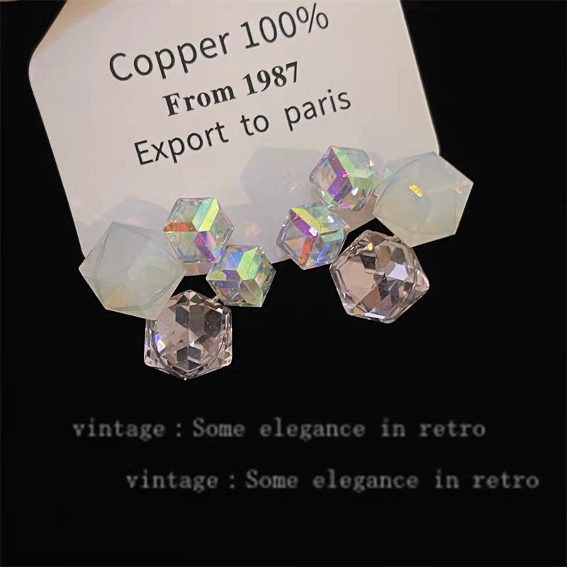 Premium Pink Crystals Earrings