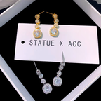 Hanging Quartz Crystal Premium Earrings