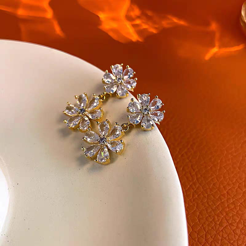 Premium Flower Couple Earrings