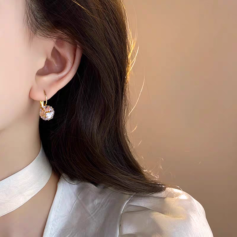 Cute Crystal Ball Earrings
