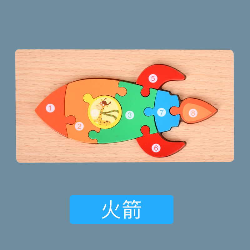 Montessori Wooden Child Puzzles For Kids Toys